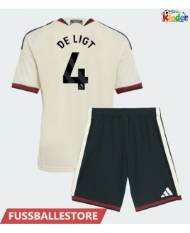 Günstige Manchester United Matthijs de Ligt #4 3rd trikot Kinder 2026-27 Kurzarm (+ Kurze Hosen)